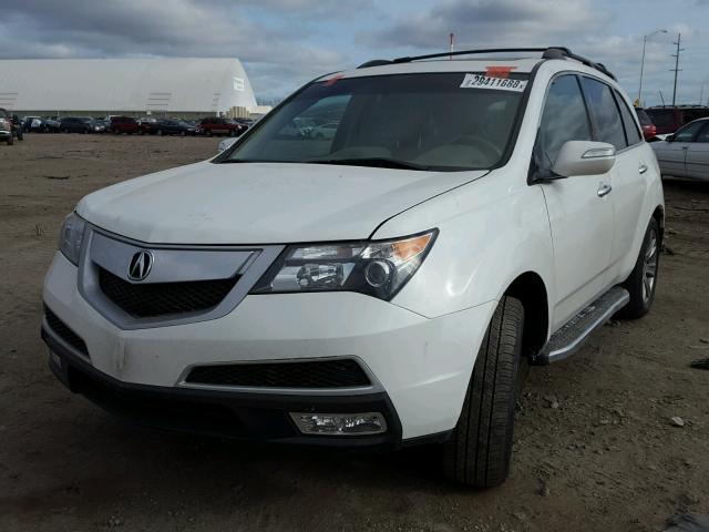 2HNYD2H61CH518947 - 2012 ACURA MDX ADVANC WHITE photo 2