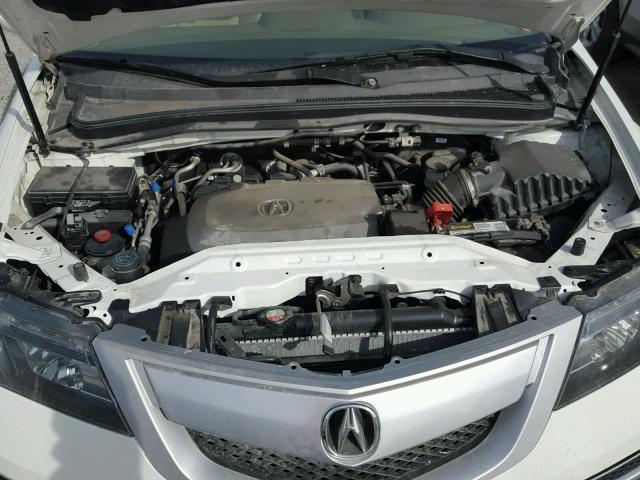 2HNYD2H61CH518947 - 2012 ACURA MDX ADVANC WHITE photo 7