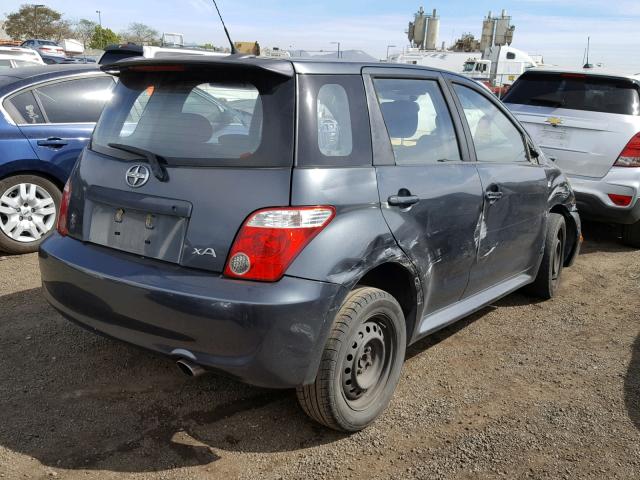 JTKKT624865020276 - 2006 TOYOTA SCION XA CHARCOAL photo 4