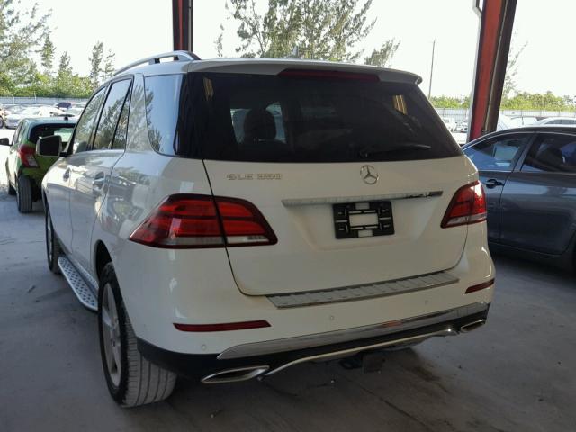 4JGDA5JB3HA858124 - 2017 MERCEDES-BENZ GLE 350 WHITE photo 3