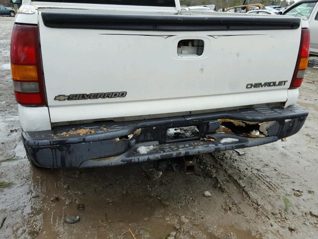 2GCEK19T811230071 - 2001 CHEVROLET SILVERADO WHITE photo 9