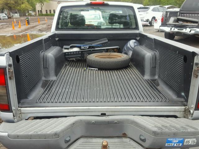 1N6DD26T24C432416 - 2004 NISSAN FRONTIER K SILVER photo 9