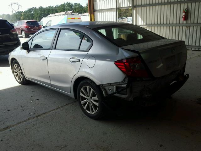 2HGFB2F81CH329630 - 2012 HONDA CIVIC EX SILVER photo 3