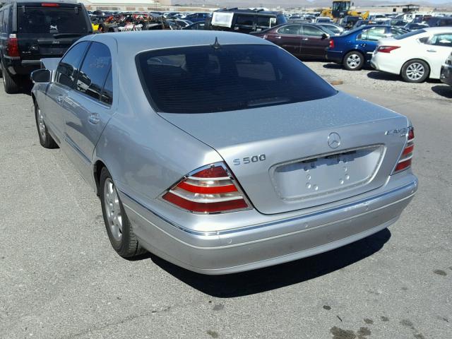 WDBNG70J8YA087363 - 2000 MERCEDES-BENZ S 430 SILVER photo 3