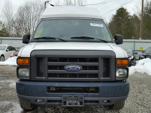 1FTNS24W19DA69246 - 2009 FORD ECONOLINE WHITE photo 9