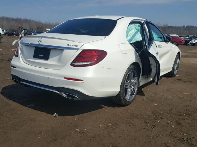 WDDZF4KB8HA242347 - 2017 MERCEDES-BENZ E 300 4MAT WHITE photo 4