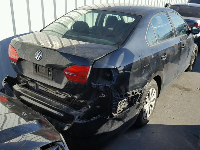 3VW2K7AJ8EM432615 - 2014 VOLKSWAGEN JETTA BASE 黑色 照片 4