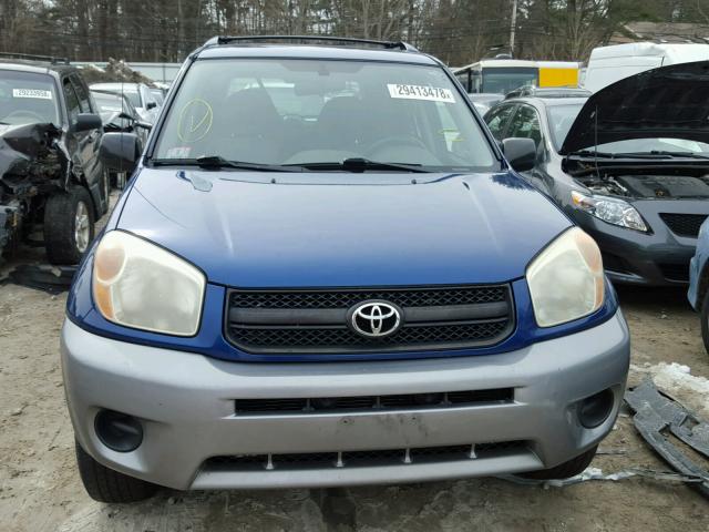 JTEHD20V150051363 - 2005 TOYOTA RAV4 BLUE photo 9