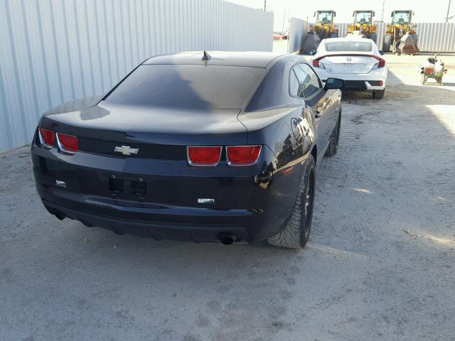 2G1FB1EV2A9205799 - 2010 CHEVROLET CAMARO LT BLACK photo 4