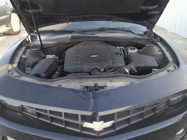 2G1FB1EV2A9205799 - 2010 CHEVROLET CAMARO LT BLACK photo 7