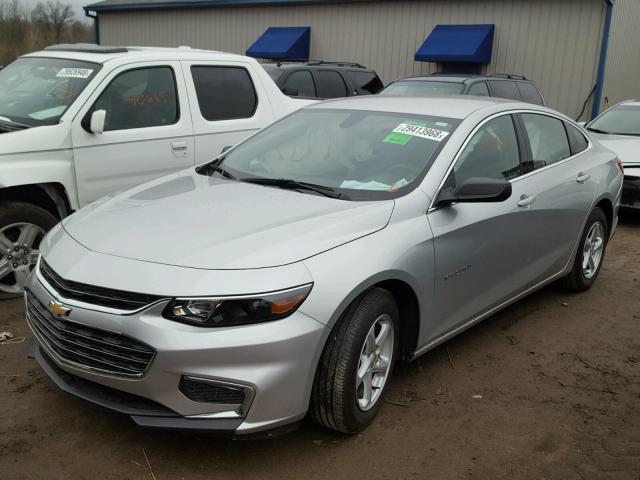 1G1ZB5ST1HF130134 - 2017 CHEVROLET MALIBU LS 银色 照片 2