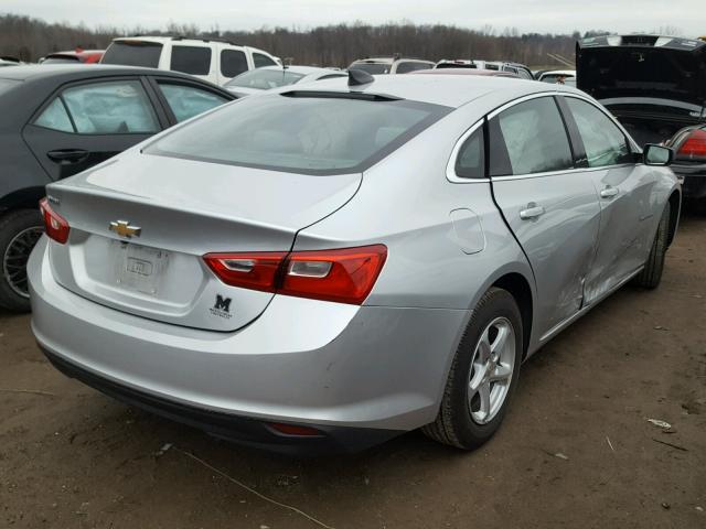 1G1ZB5ST1HF130134 - 2017 CHEVROLET MALIBU LS 银色 照片 4