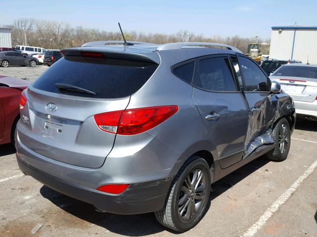 KM8JU3AGXFU110475 - 2015 HYUNDAI TUCSON LIM SILVER photo 4