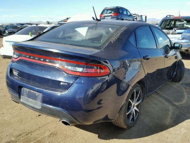 1C3CDFBAXDD292740 - 2013 DODGE DART SXT BLUE photo 4