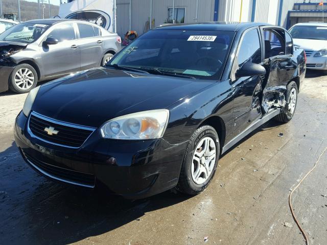 1G1ZS51F96F300281 - 2006 CHEVROLET MALIBU LS შავი ფოტო 2