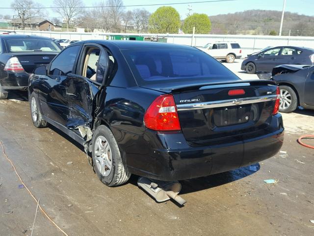 1G1ZS51F96F300281 - 2006 CHEVROLET MALIBU LS შავი ფოტო 3