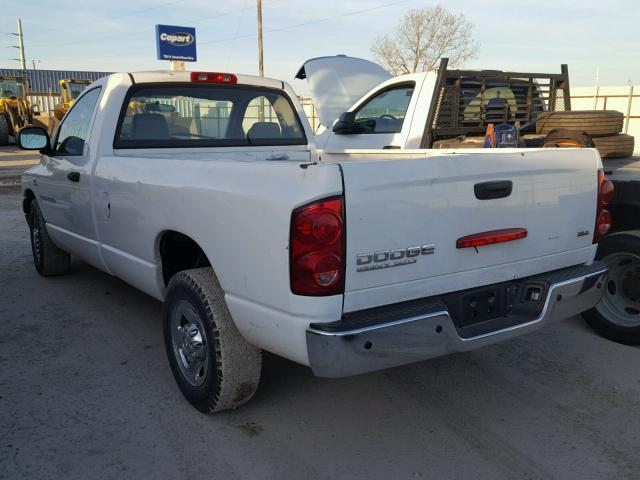3D6WR26CX6G164786 - 2006 DODGE RAM 2500 S WHITE photo 3