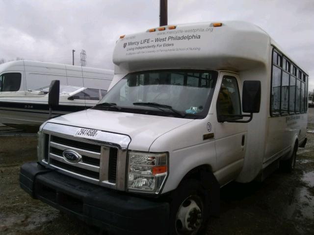 1FDFE45S49DA03188 - 2009 FORD ECONOLINE WHITE photo 2