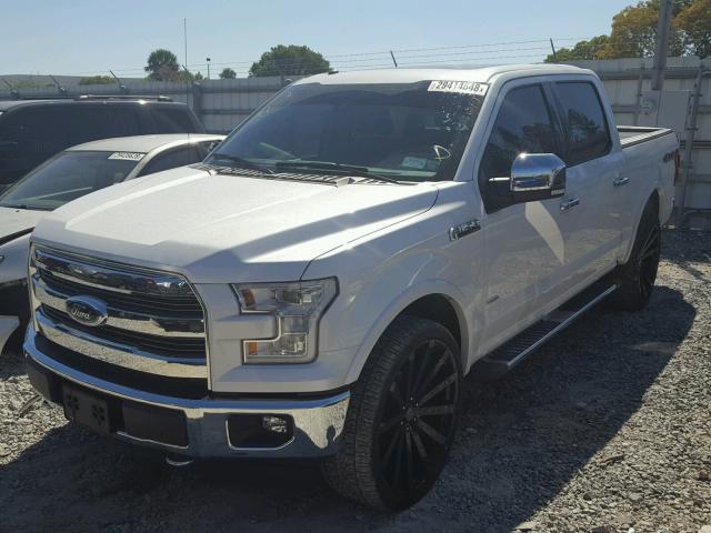 1FTEW1EG4HFB47172 - 2017 FORD F150 SUPER WHITE photo 2