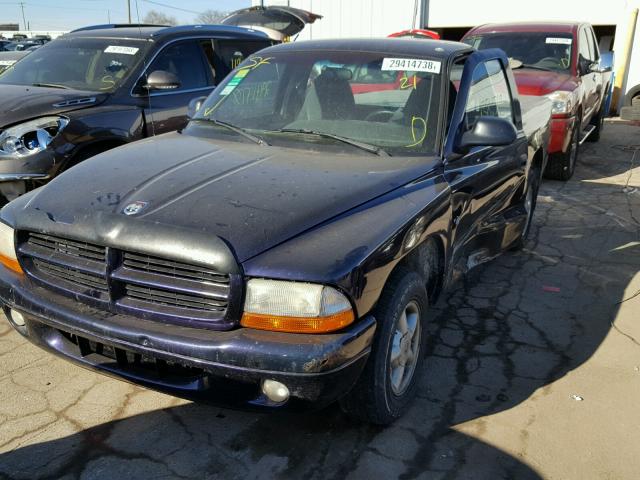 1B7FL26XXXS192494 - 1999 DODGE DAKOTA PURPLE photo 2