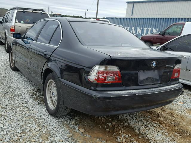 WBADT43421GF59346 - 2001 BMW 525 I AUTO BLACK photo 3