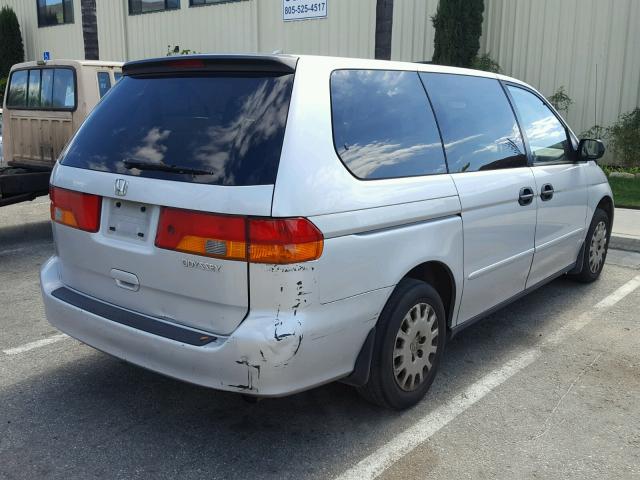 5FNRL18594B062864 - 2004 HONDA ODYSSEY LX SILVER photo 4