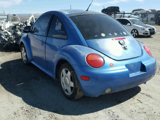3VWCD21C6XM463660 - 1999 VOLKSWAGEN NEW BEETLE 蓝色 照片 3