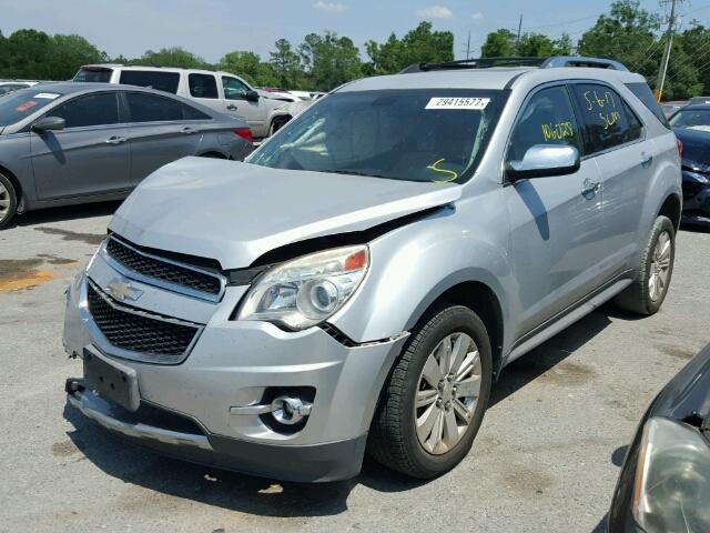 2CNALFEW7A6412299 - 2010 CHEVROLET EQUINOX LT SILVER photo 2