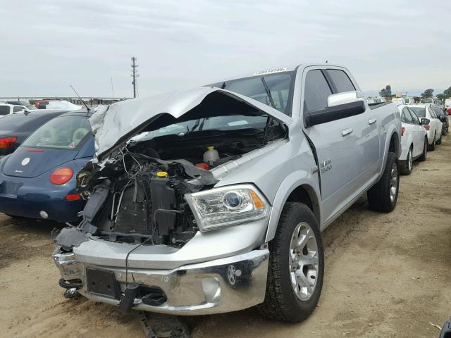 1C6RR7NT2GS281829 - 2016 RAM 1500 LARAM SILVER photo 2