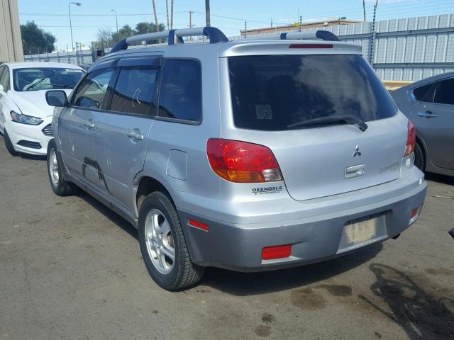 JA4LZ31G03U040327 - 2003 MITSUBISHI OUTLANDER SILVER photo 3