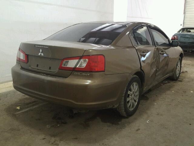 4A3AB36F59E012542 - 2009 MITSUBISHI GALANT ES BROWN photo 4