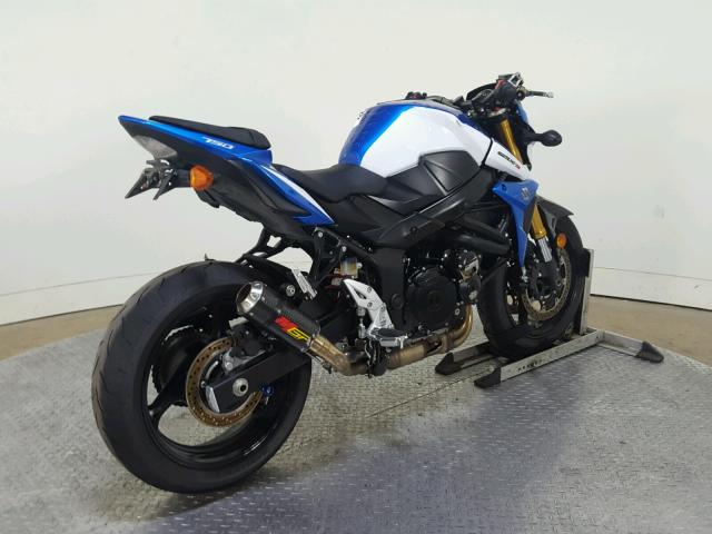 JS1GR7NA2F2101014 - 2015 SUZUKI GSX-S750 BLUE photo 8