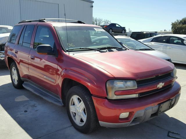 1GNDT13S322320343 - 2002 CHEVROLET TRAILBLAZE RED photo 1