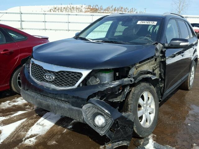 5XYKT3A65CG234704 - 2012 KIA SORENTO BA BLACK photo 9