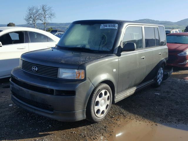 JTLKT324150180375 - 2005 TOYOTA SCION XB GREEN photo 2