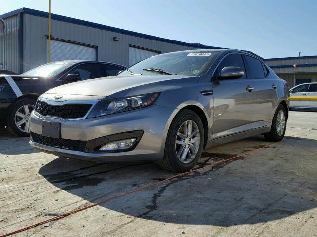 5XXGM4A79DG121264 - 2013 KIA OPTIMA LX SILVER photo 2