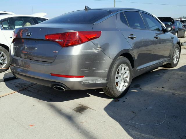 5XXGM4A79DG121264 - 2013 KIA OPTIMA LX SILVER photo 4