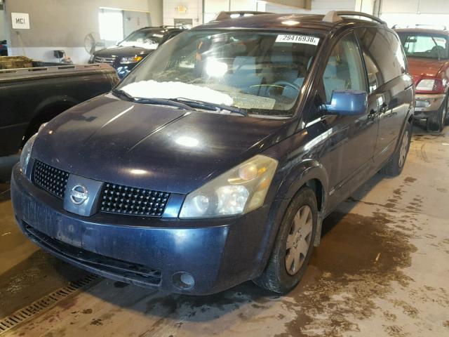 5N1BV28U06N127206 - 2006 NISSAN QUEST S BLUE photo 2