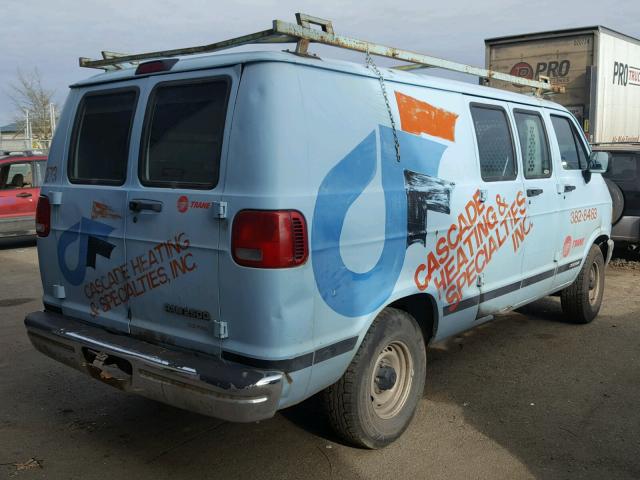 2B7HB21Y6VK597786 - 1997 DODGE RAM VAN B2 BLUE photo 4