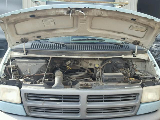 2B7HB21Y6VK597786 - 1997 DODGE RAM VAN B2 BLUE photo 7