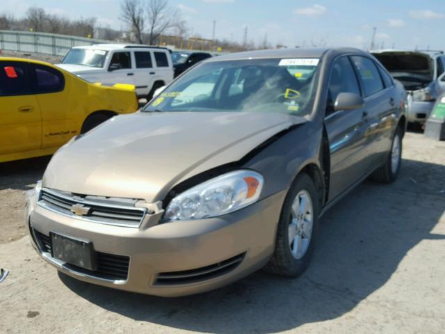 2G1WT58KX79318222 - 2007 CHEVROLET IMPALA LT GOLD photo 2