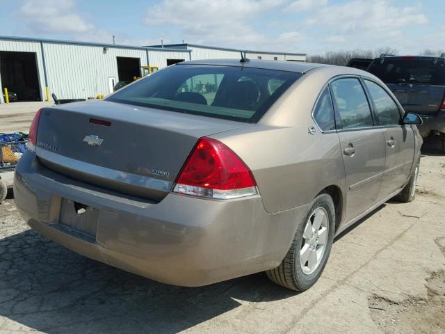 2G1WT58KX79318222 - 2007 CHEVROLET IMPALA LT GOLD photo 4