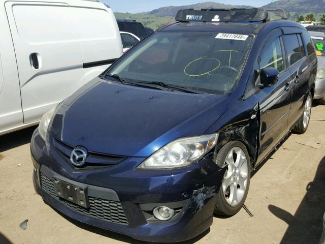 JM1CR29L290328271 - 2009 MAZDA 5 BLUE photo 2