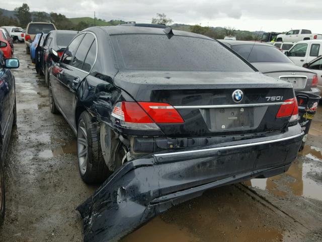 WBAHL83536DT02090 - 2006 BMW 750 I BLACK photo 3