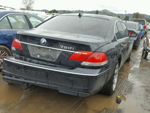 WBAHL83536DT02090 - 2006 BMW 750 I BLACK photo 4