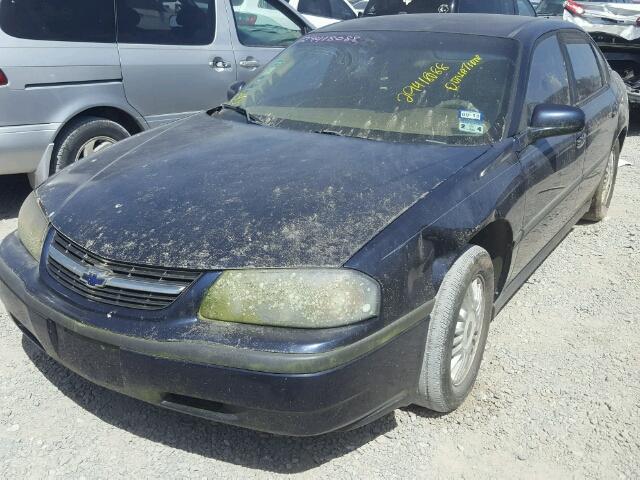 2G1WF55E6Y9365142 - 2000 CHEVROLET IMPALA BLUE photo 2