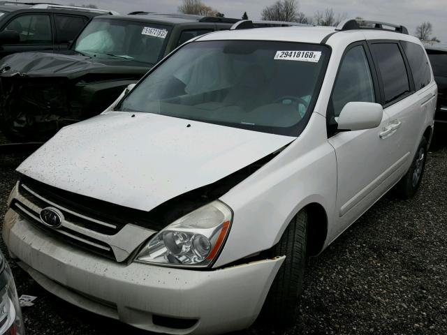 KNDMB233866032178 - 2006 KIA SEDONA EX WHITE photo 2