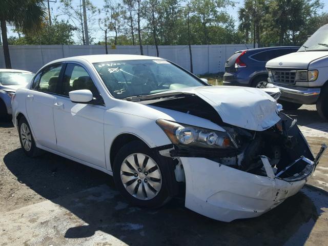 1HGCP26369A155280 - 2009 HONDA ACCORD LX WHITE photo 1