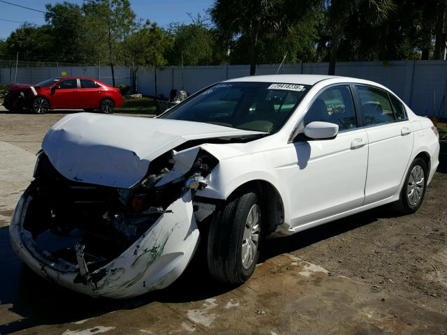 1HGCP26369A155280 - 2009 HONDA ACCORD LX WHITE photo 2