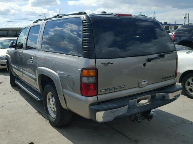 1GNFK16Z12J186720 - 2002 CHEVROLET SUBURBAN K GRAY photo 3